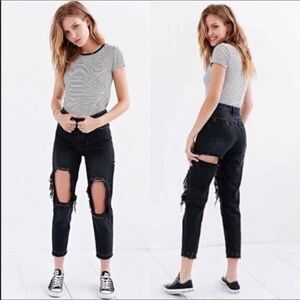 UNIF x UO black high waisted Twerk Jeans